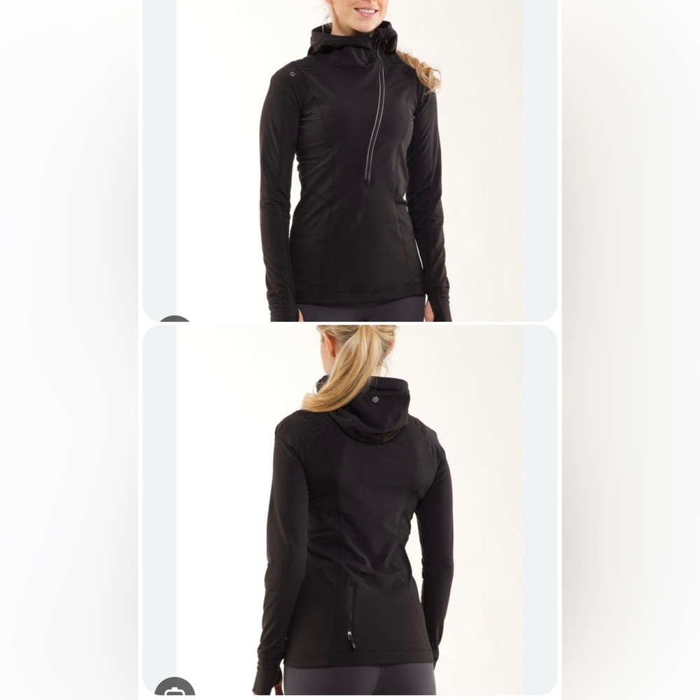 NWOT - Lululemon Run: For It Pullover *Black (Us 8)